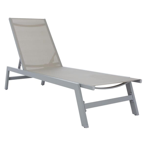 Safavieh Fionne Sunlounger, Silver & Grey PAT9038B - main